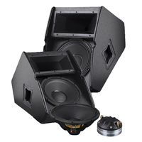 TX1152FM Haut-Parleur de Scène Professionnel 15 Pouces, Moniteur Audio Studio Large Bande Type Wedge