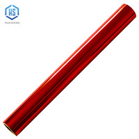 Feuille réactive pour toner série rouge, nuances assorties sur support PET à haute adhérence, pour impression numérique et finition artisanale