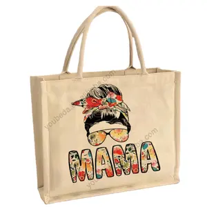 mother's day 2024 gift custom design products Best Mom definition Tote Bag canvas eco-friendly Shopping Bag