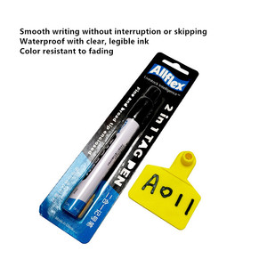 Stylo <span class=keywords><strong>d</strong></span>'étiquetage auriculaire Ruier REETP001 pour usage agricole, étiquettes auriculaires pour animaux, imperméables, avec encre claire et lisible, résistante à la <span class=keywords><strong>d</strong></span>écoloration - Product Image 4