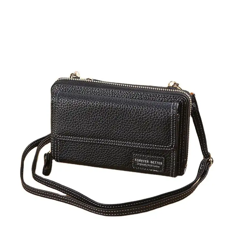 ファッションクロスボディバッグ女性マットレザーショルダーメッセンジャーバッグ女性ハンドバッグウォレットウォレットレディース携帯電話バッグ財布