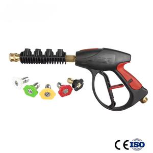 Nueva Pistola de Agua Eléctrica de Alta Presión 4000PSI con Boquilla de Latón de Acoplamiento Rápido para Limpieza de Autos, Bicicletas, Jardines y Hogar - Product Image 1