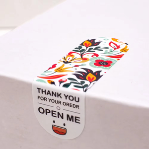 Caja de seguridad personalizada, etiqueta de sellado, hoja adhesiva, rollos de cinta adhesiva, cajas de embalaje de papel de impresión de logotipo para pequeñas empresas - Product Image 1