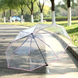 <span class=keywords><strong>Parapluie</strong></span> <span class=keywords><strong>transparent</strong></span> automatique, <span class=keywords><strong>parapluie</strong></span> de pluie pour femmes et hommes, soleil et pluie, automatique, compact, pliable, coupe-vent, style <span class=keywords><strong>transparent</strong></span> - Product Image 4