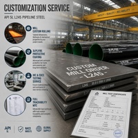 Tôle d'acier laminée à chaud en alliage API 5L L245 pour pipeline, épaisseur 8-120 mm, commande sur mesure auprès d'un usine chinoise de premier plan