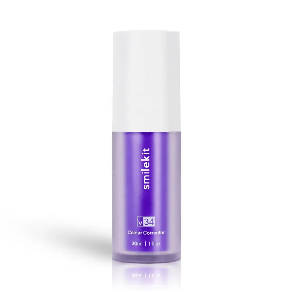 Smilekit toptan diş beyazlatma V34 renk düzeltici Serum özel etiket