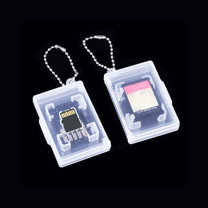 Custodia per Schede di Gioco <span class=keywords><strong>Nintendo</strong></span> <span class=keywords><strong>Switch</strong></span> 2 OLED, Scatola Porta Schede Micro <span class=keywords><strong>SD</strong></span> TF con Portachiavi, Custodia Protettiva Bianca Rossa Trasparente - Product Image 1