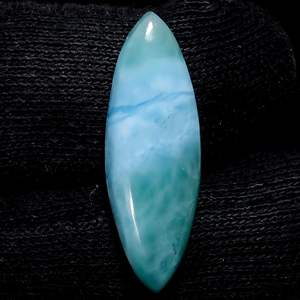 Piedra Preciosa Natural de Larimar Marquise de 9+ Quilates, 26X8X4 mm, Pectolita Azul para Joyería - Product Image 2