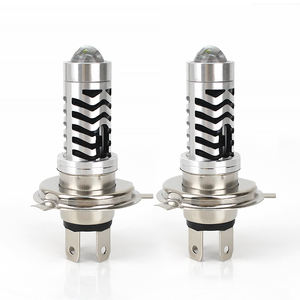 Kits de conversión de iluminación LED para motocicleta H4, Color dual, blanco, ámbar, azul, 12V-80V, Bombilla de alto brillo, Mini luz de conducción - Product Image 1