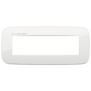 Vimar Antibacterial White Wall <b>Plate</b> 21 Cm Length For <b>Switches</b> - Product Image 1
