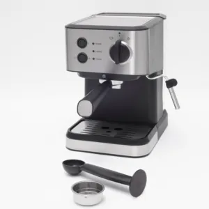 2022 New Design 1.5l Mechanical Buttons Automatic Espresso Machine Coffee Maker