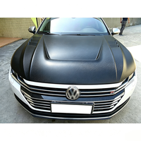 Pour Volkswagen CC : Capot perforé en fibre de carbone, prise d'air de capot, cache-moteur, kit carrosserie à visser, pièces de modification extérieures pour voiture