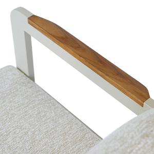 Set Moderno e Confortevole di Tavolo e Sedie <span class=keywords><strong>da</strong></span> <span class=keywords><strong>Esterno</strong></span> in Alluminio, Arredamento <span class=keywords><strong>da</strong></span> Giardino Resistente e Impermeabile per Cortile - Product Image 6