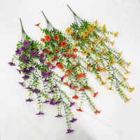 Guirlande de fleurs artificielles suspendues, fausses fleurs pour mariage, vase, arche, mur, cheminée, porche, balcon, décoration de plafond