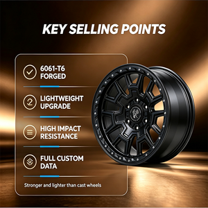 Rines de 17 y 18 Pulgadas, 5 y 6 Birlos, 6x139.7, 5x127, 4x4, Estilo Beadlock para GMC Sierra 1500/Yukon, Lincoln Navigator, Mitsubishi Pajero Sport - Product Image 3