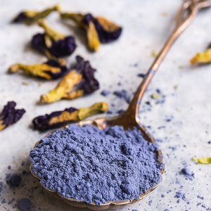 Bubuk Bunga Kacang Kupu-kupu Biru Matcha Murni 100% Larut dalam Air, Grade Makanan, Label Pribadi OEM, 30g 50g - Product Image 2