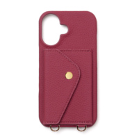 Étui de téléphone à bandoulière en cuir PU motif litchi avec portefeuille à la main chaîne portefeuille porte-carte pour IPhone 17 16 15 Pro Max Plus
