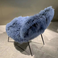 Gainsville Furniture Chaise d'appoint moderne pour meubles de salon Chaises assises Chaise moderne en laine à siège unique