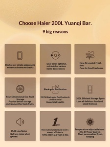 Refrigerador Pequeño <span class=keywords><strong>Haier</strong></span> de 200L, Sin Escarcha, Vitality Ice Bar, Elegante, para Hogar y Oficina - Product Image 3