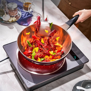 Shangpengtang Induction Cooker 3000W Single Burner Waterproof Electric <b>Stove</b> Violet Glacier White Iron Pot - Product Image 1