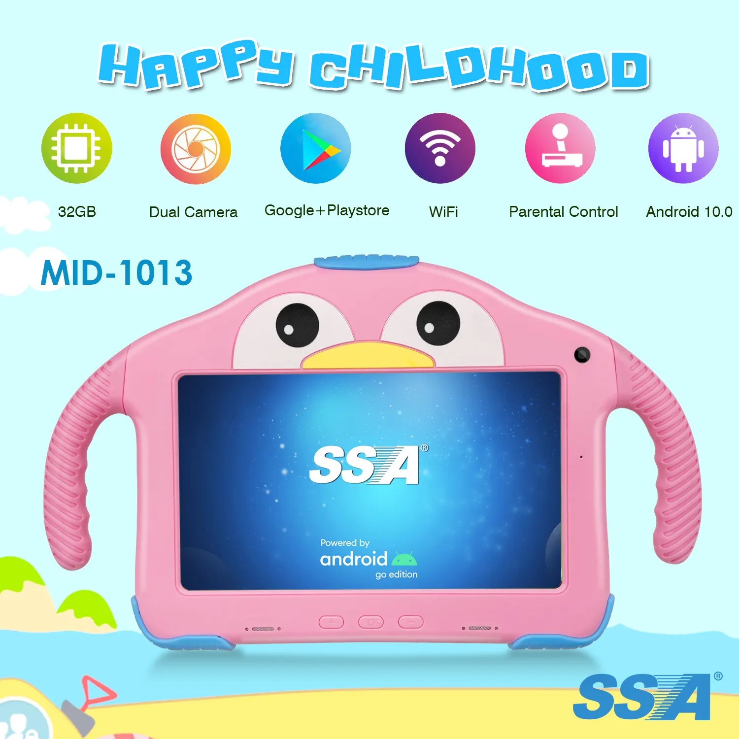 2021 nuevo lanzamiento de producto 7 pulgadas Wifi bebé tabletas de los niños de alta calidad de la Pc de la tableta de la educación para los niños Tablet android