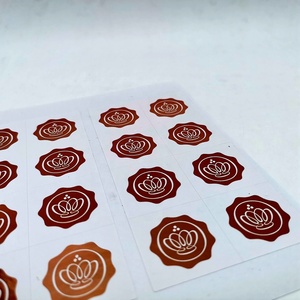 Foglio di etichetta individuale personalizzato vecchio stile all'ingrosso in oro rosa - Product Image 1