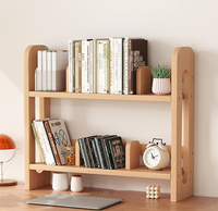 Hot Selling Wooden Tabletop Bookshelf Desktop Book Shelf Organizer Bookshelves Storage Rack for CDs/Magazine/Books Display
