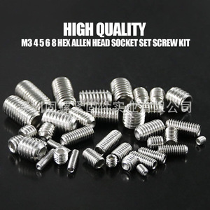 304 Stainless Steel Hex <b>Socket</b> Head <b>Screws</b> M3 M4 M5 M6 M8 295pcs Industrial Grade With Hex Wrench Set - Product Image 3
