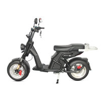 Mini Motocicleta Eléctrica de Alta Velocidad Estilo Harley de Dos Ruedas, Vehículo Eléctrico Urbano para Adultos, Batería de 67V 2000W