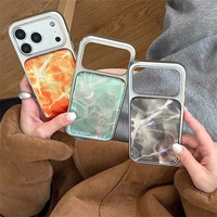 Coque de téléphone en résine électro-plaquée à motif de vagues d'eau de luxe pour iPhone 17 Air 16 Pro Max 15 14 Plus 13 12 11 Housse arrière