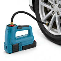 Portable Oil-Lubricated Tire Inflator Air Compressor with Emergency Light 150psi Max Pressure for Car & Motorcycle Tires