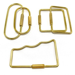 Простой стиль, сверхмощный латунный брелок с винтовым замком, Универсальный брелок для ключей для мужчин и женщин, органайзер для ключей автомобиля - Product Image 3