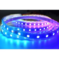 फैक्टरी DC12V 5050SMD आरजीबी पिक्सेल एलईडी पट्टी WS2811 सफेद पीसीबी पता 30 60 त्योहार सजावट के लिए 144 एल ई डी