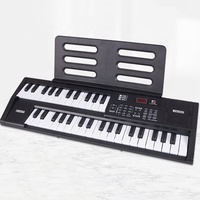 Electric Piano 61-Key Electronic Keyboard USB Type C Battery Powered 3.5mm Headphone Jack Plastic 200 Tones Educational