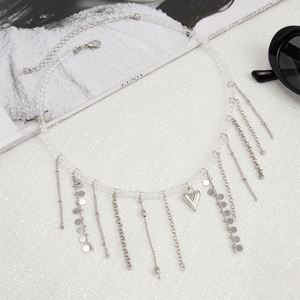 Collar de Perlas y Aleación Versátil con Borlas y Longitud Ajustable para Mujeres y Niñas, Estilo Minimalista y Personalizado - Product Image 3