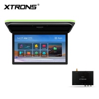 Moniteur de toit de voiture Android XTRONS 19,5 pouces avec écran IPS 1600x900P, 2+32 Go intégrés, haut-parleurs, entrée AV double HD, lecture vidéo 4K
