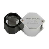 20.5mm 10X Triplet Diamond Loupe Professional Jewelry Magnifier With Distortion Free Optical Lens