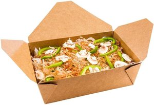 Boîte à repas jetable en papier kraft brun pour la restauration, emballage alimentaire pour les restaurants, provenant d'un fabricant vietnamien - Product Image 5
