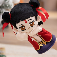 Boneka Plushie Nezha Kartun 25cm yang Dapat Disesuaikan, Boneka Nezha Aobing Lucu, Boneka Tangan Plush Lembut, Mainan Kapas PP Ramah Lingkungan untuk Dijual