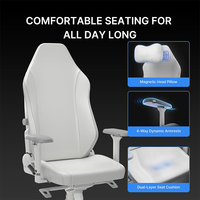 Chaise de gaming populaire personnalisée, directement d'usine, avec accoudoirs 3D et roulettes en nylon, pour dortoir universitaire, ordinateur et bureau
