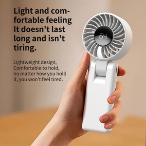 2025 Powerful Turbo Fan With 5-foldable Wind Speed Control for <b>Mini</b> Fan With 2000mah Capacity That Can Be Hung and Handheld - Product Image 6