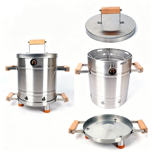 Ahumador Vertical Premium de Acero Inoxidable, Parrilla de Carbón para Asar, Kit Completo con Accesorios, Modelo CSLECS15 - Product Image 3