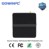 Mini Computadora Sin Ventilador J1900, 8 Puertos USB, 2 Puertos COM RS232, Lector de Códigos de Barras, Lector de Tarjetas, Hardware para Minoristas, 12-36V Opcional