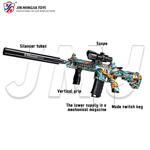 Pistolet à eau électrique M416 en gros, pistolet à <span class=keywords><strong>billes</strong></span> de gel haute vitesse pour le tir en extérieur, jouets en plastique puissants - Product Image 2