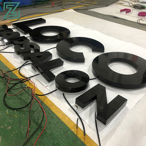 لافتات بإضاءة خلفية مخصصة خارجية أمامية لمتاجر الأعمال، حروف لافتة بإضاءة ليد لافتة شعار خارجية - Product Image 3