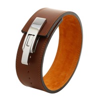 Ceinture de Soutien Lombaire en Cuir de Vachette Personnalisée pour l'Haltérophilie, Entraînement Sportif, Protection pour Soulevé de Terre et Squat, Ceinture de Fitness Unisexe Protectrice