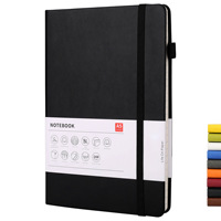 Carnet de notes Échantillon gratuit Vente en gros A5 Journal en cuir artificiel Carnet de notes d'affaires à couverture rigide doublée de haute qualité avec logo