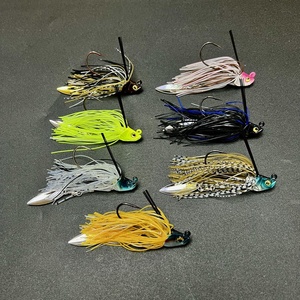 Esca artificiale 13g gonna <span class=keywords><strong>silicone</strong></span> metal jigs fishing bait swim jig head <span class=keywords><strong>bass</strong></span> lures pilker salt fresh water blade pesca lead jig - Product Image 2