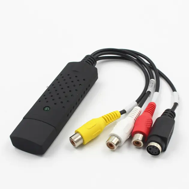 Kolay yakalama USB2.0 siyah ses kapmak uygun ses transferi için USB ses aksesuarı