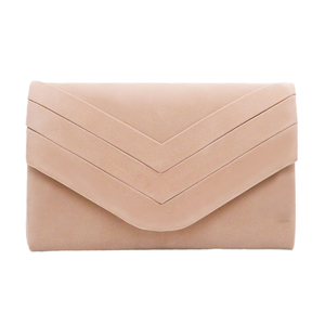 Pochette en daim pour femme BeBeLe, motif carré, bandoulière chaîne, fermeture éclair, <span class=keywords><strong>sac</strong></span> de soirée tendance (capacité 2-2,9 L), polyester - Product Image 1